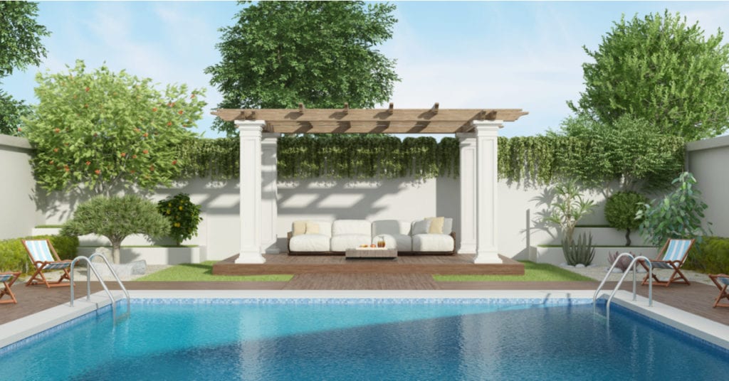 Bee Cave TX Poolside Pergola with Deck Ideas